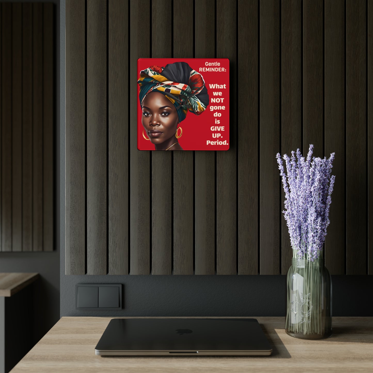 Gentle Reminder Acrylic Wall Clock