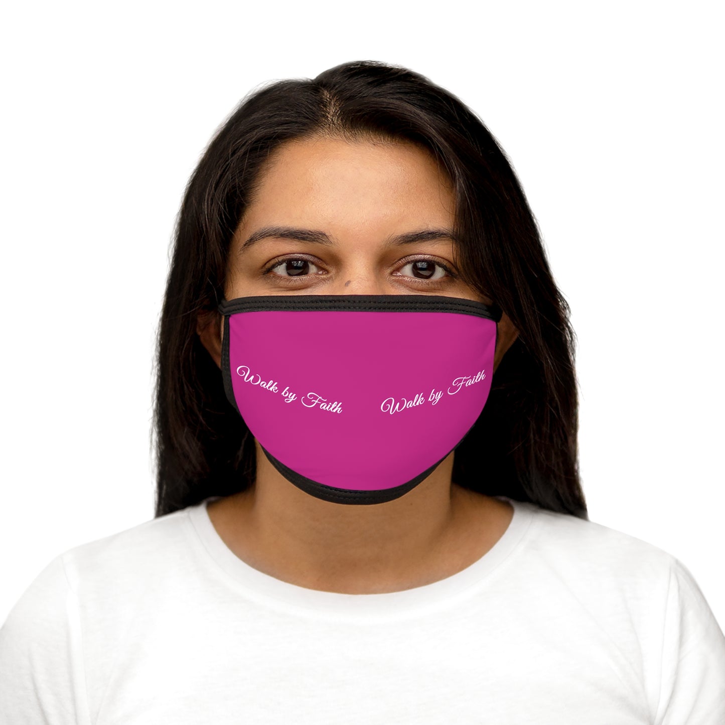 Walk By Faith Fitted Polyester Face Mask