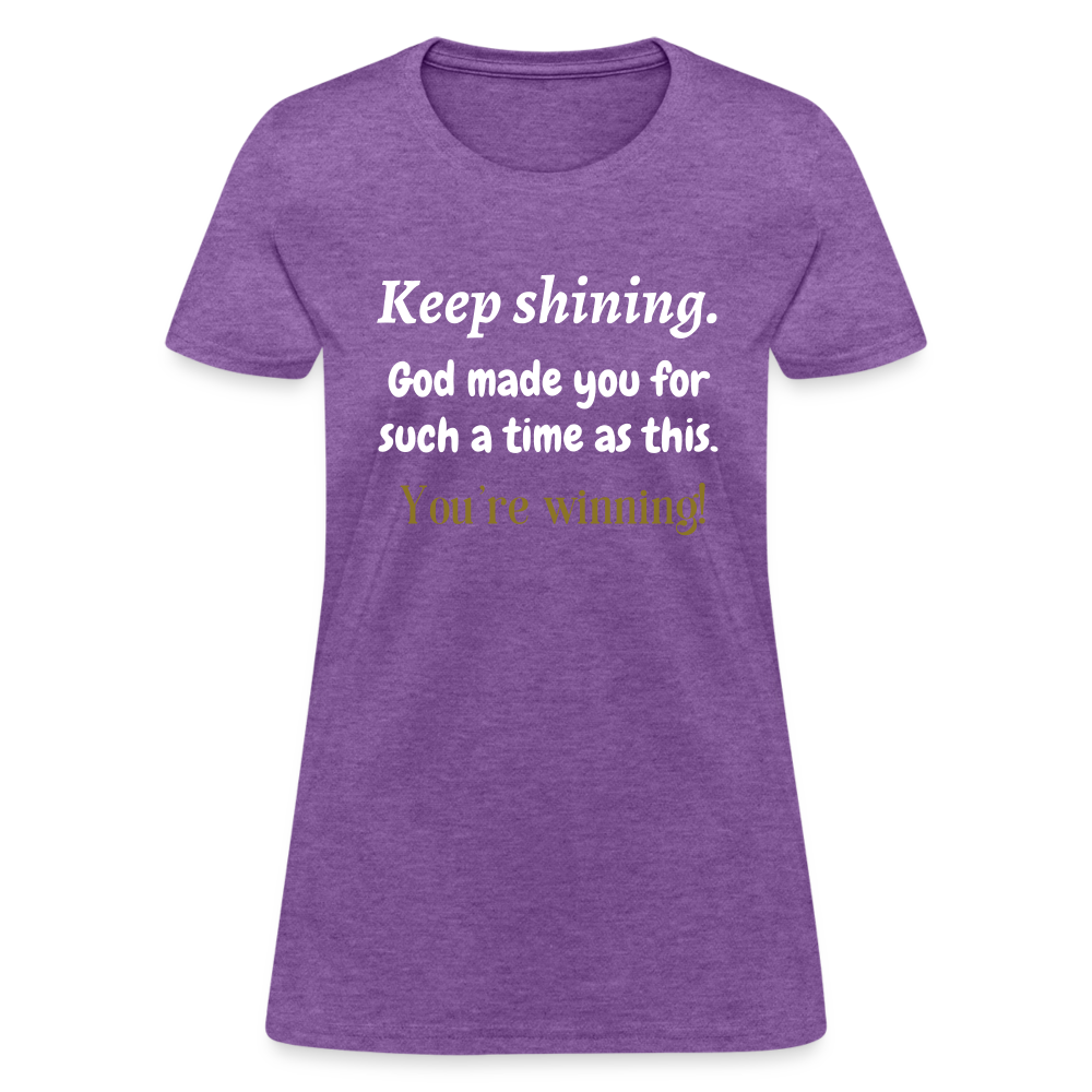 Keep Shining Women's T-Shirt - purple heather