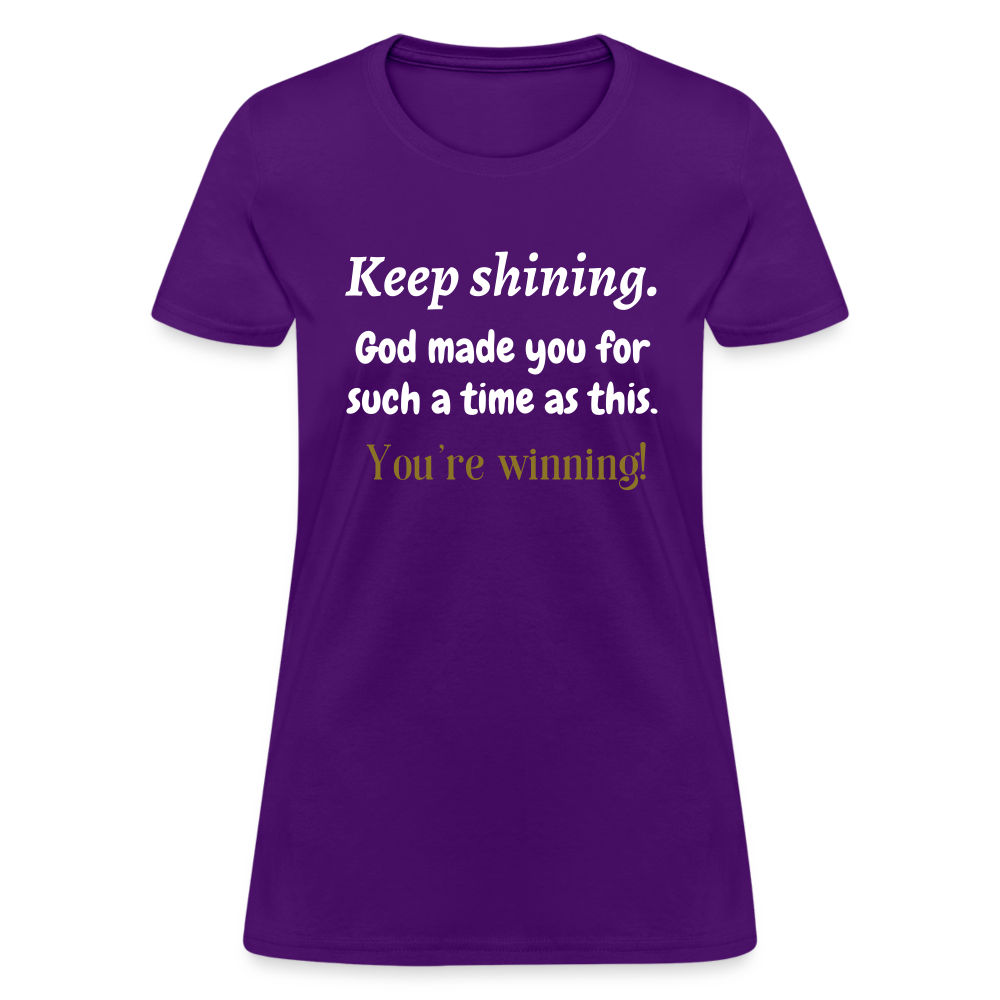 Keep Shining Women's T-Shirt - purple