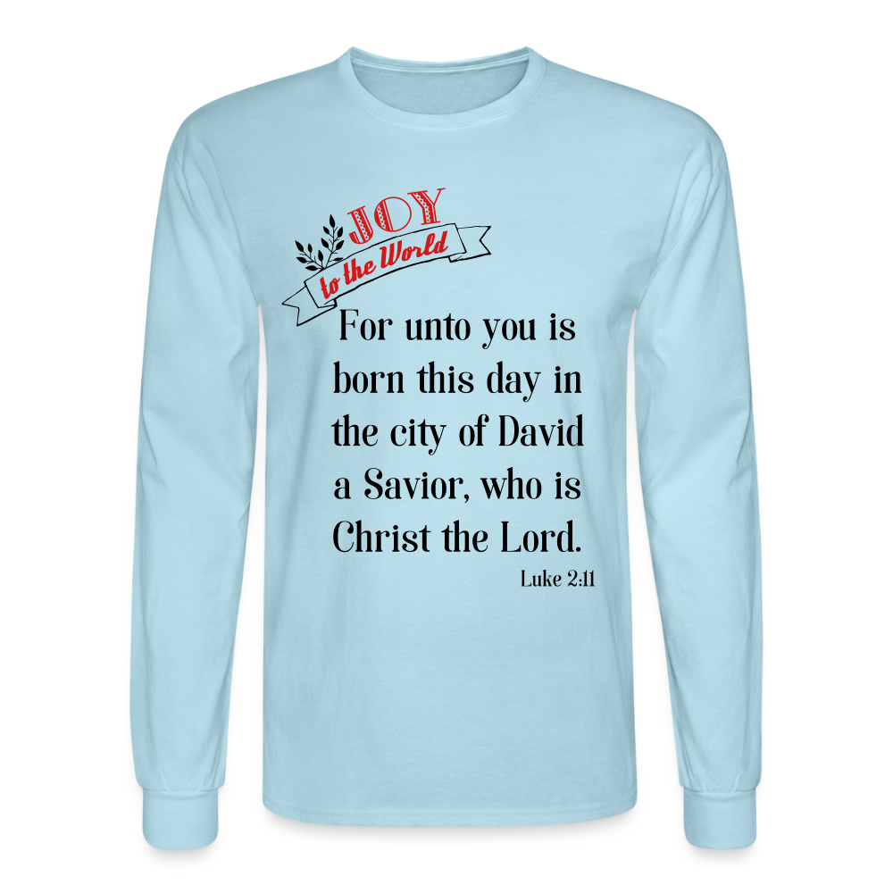 JOY Men's Long Sleeve T-Shirt - powder blue