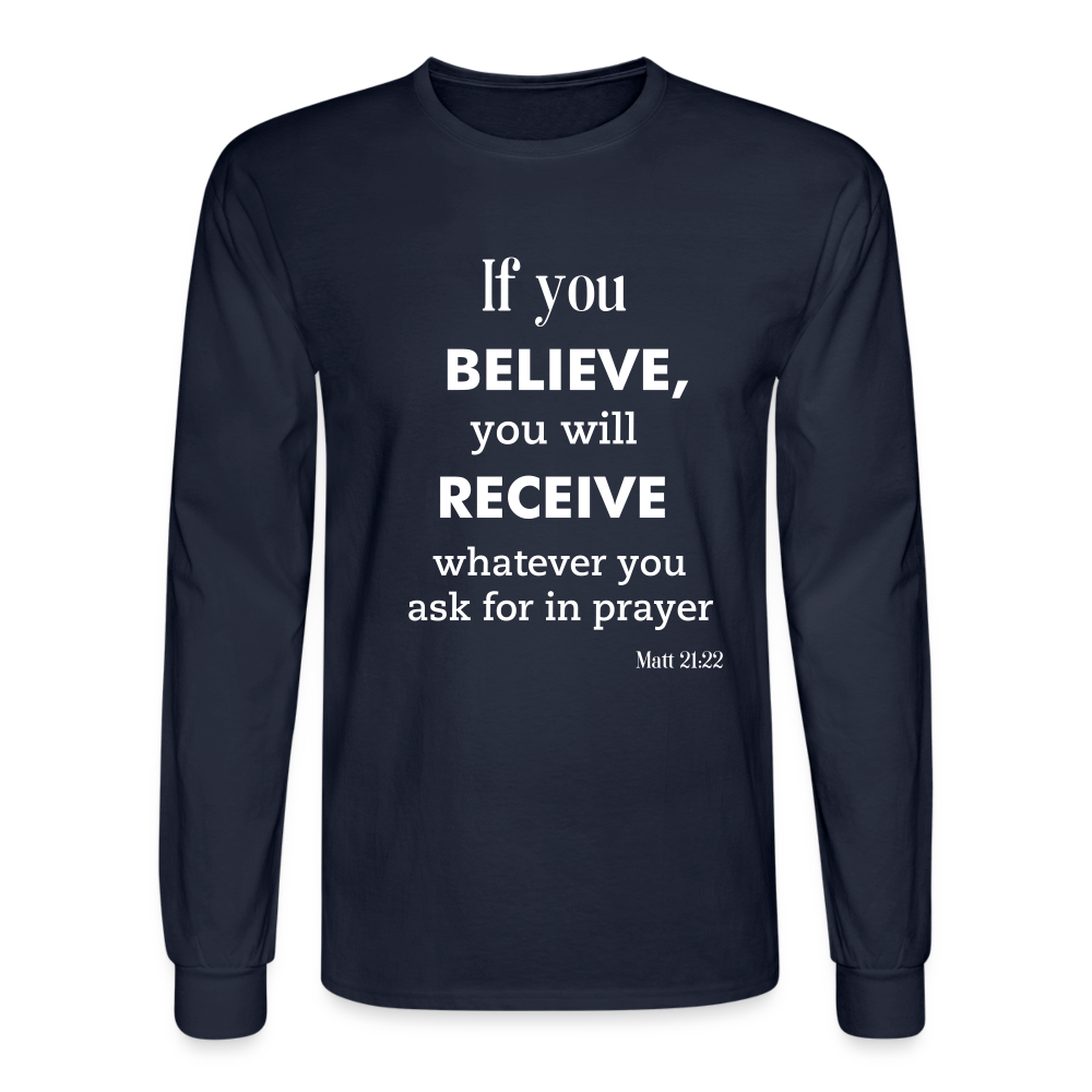 BAM Men's Long Sleeve T-Shirt - navy