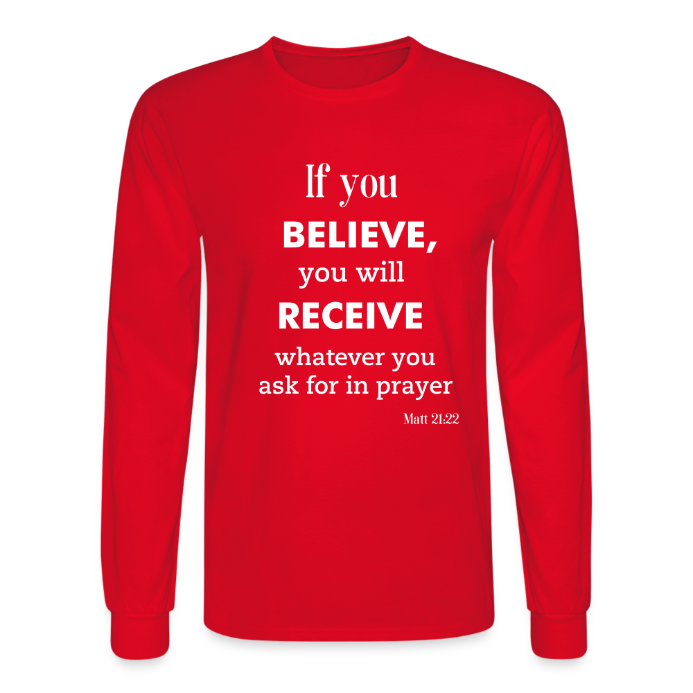 BAM Men's Long Sleeve T-Shirt - red