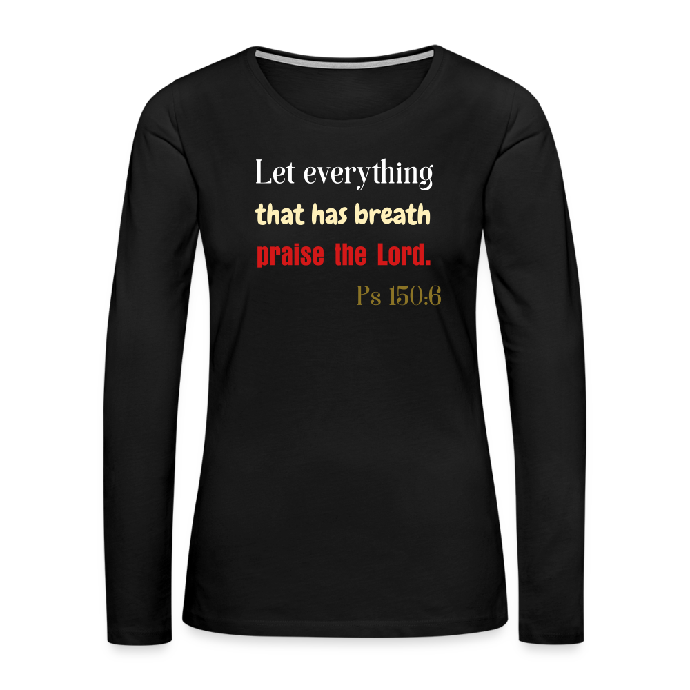 Breath Women's Premium Long Sleeve T-Shirt - black
