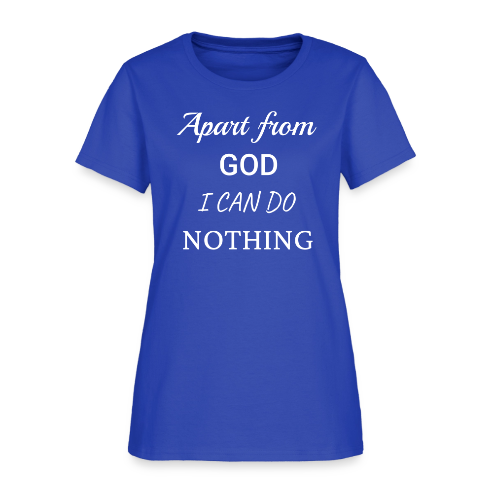 Apart From God Women's T-Shirt - royal blue