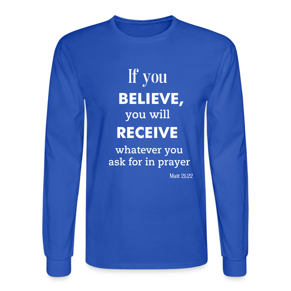 BAM Men's Long Sleeve T-Shirt - royal blue
