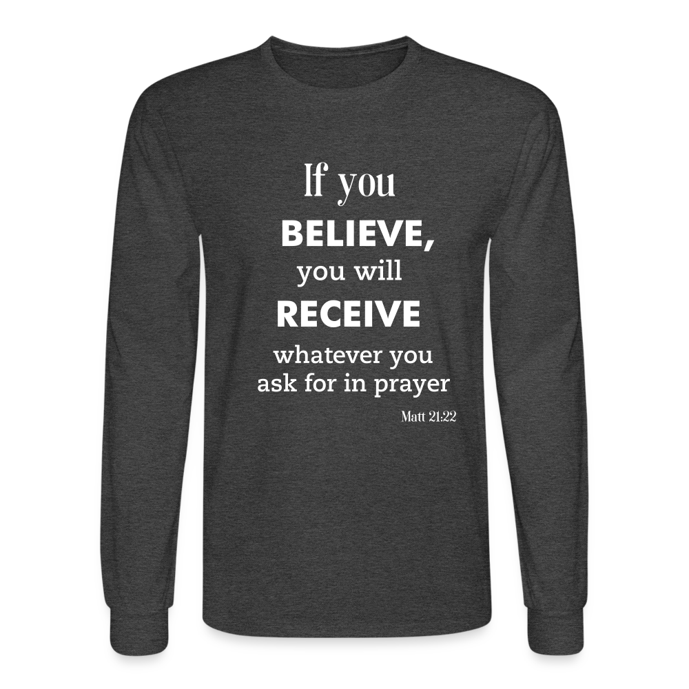 BAM Men's Long Sleeve T-Shirt - heather black