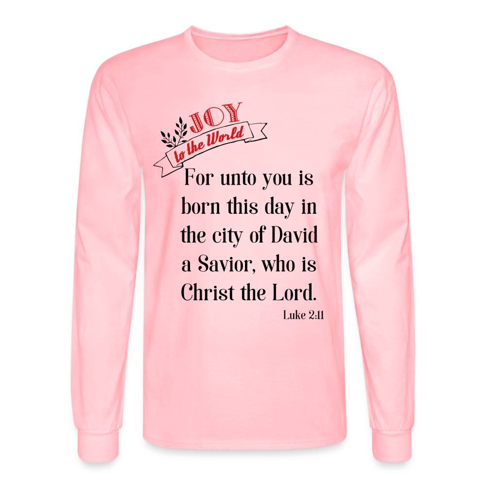 JOY Men's Long Sleeve T-Shirt - pink