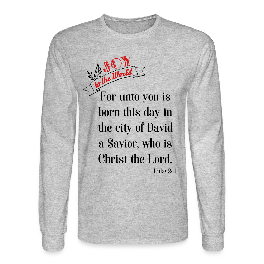JOY Men's Long Sleeve T-Shirt - heather gray