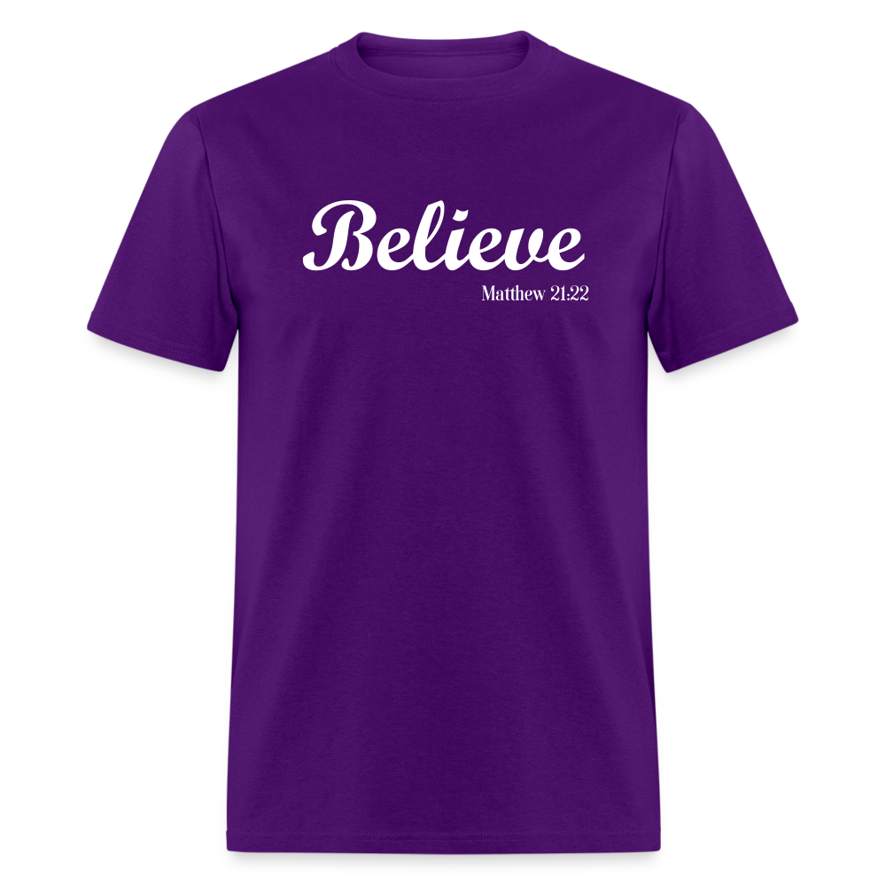 Believe Unisex Classic T-Shirt - purple