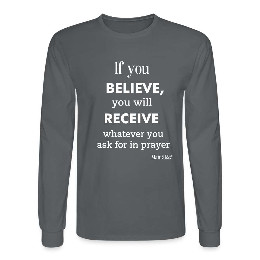 BAM Men's Long Sleeve T-Shirt - charcoal