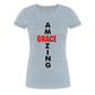 Amazing Grace Women’s Premium T-Shirt - heather ice blue
