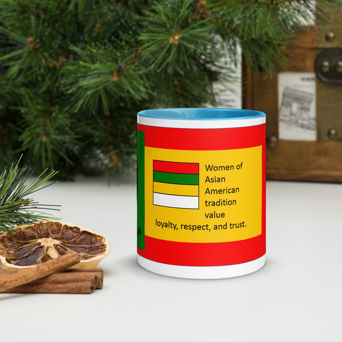 Yellow Heritage Mug with Color Inside