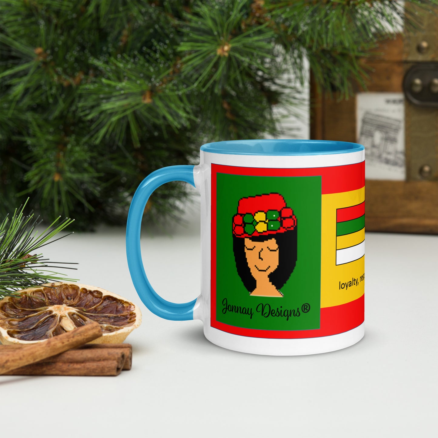 Yellow Heritage Mug with Color Inside