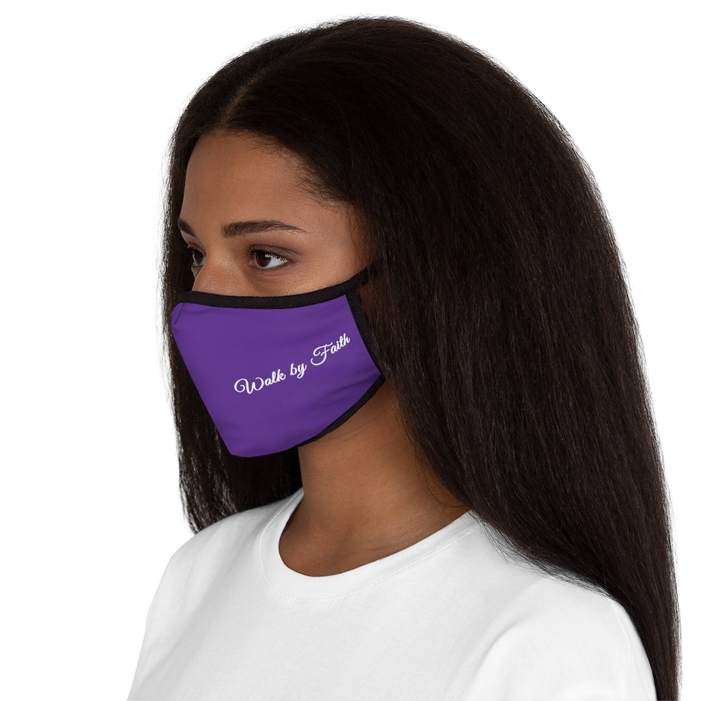 Walk By Faith Fitted Polyester Face Mask