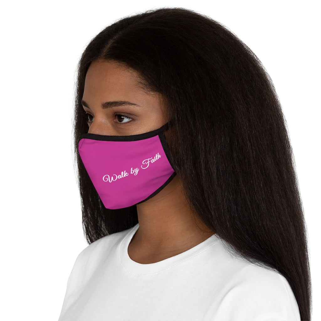 Walk By Faith Fitted Polyester Face Mask