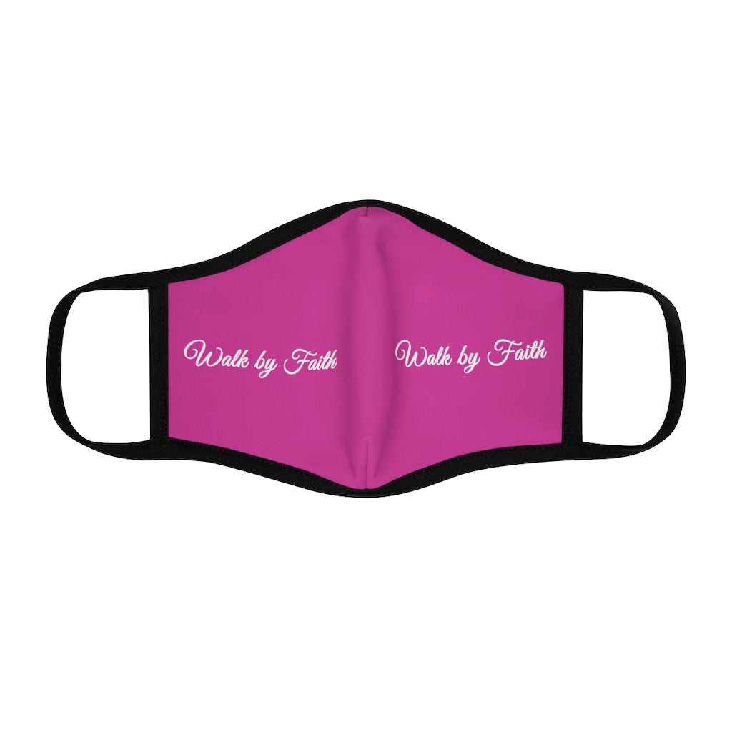 Walk By Faith Fitted Polyester Face Mask