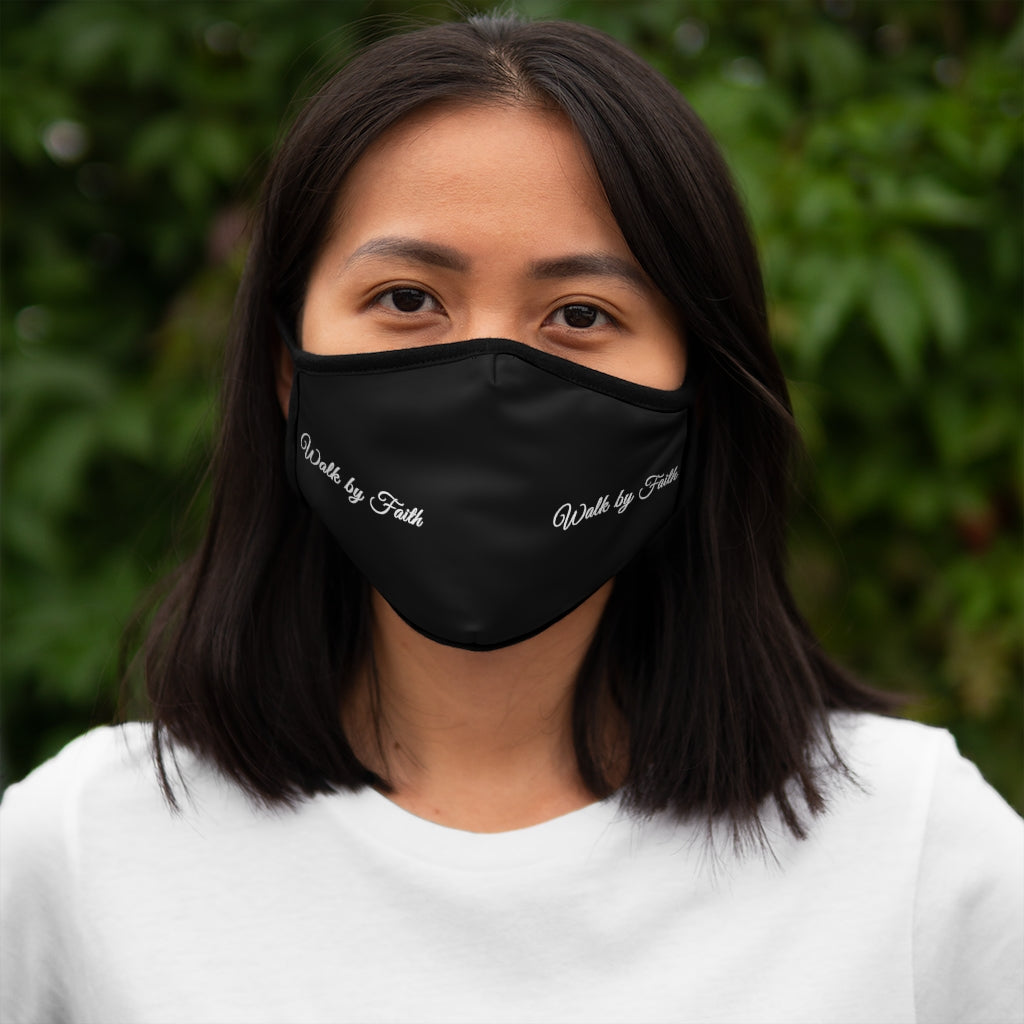 Walk By Faith Fitted Polyester Face Mask
