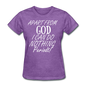 Apart From God Women's T-Shirt - purple heather