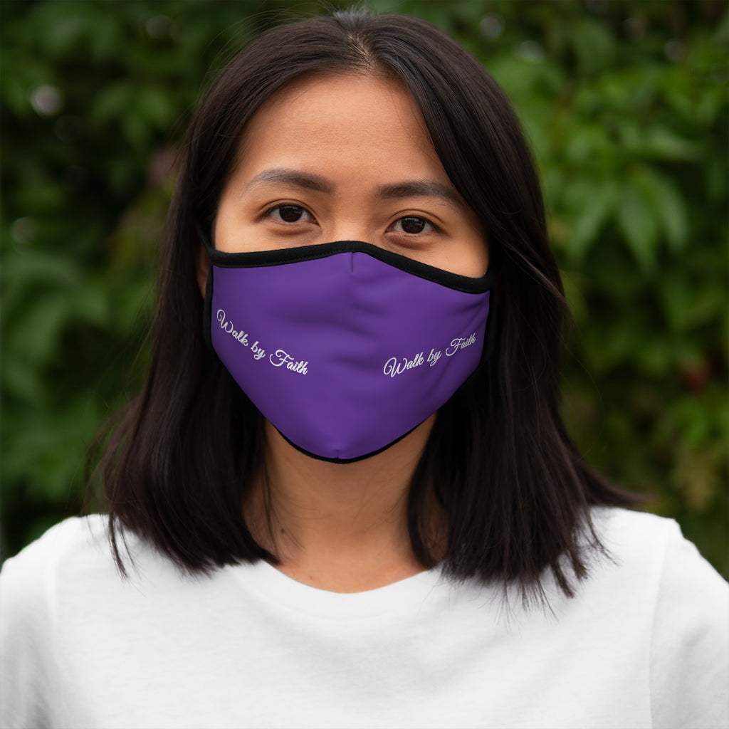 Walk By Faith Fitted Polyester Face Mask