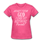 Apart From God Women's T-Shirt - heather pink