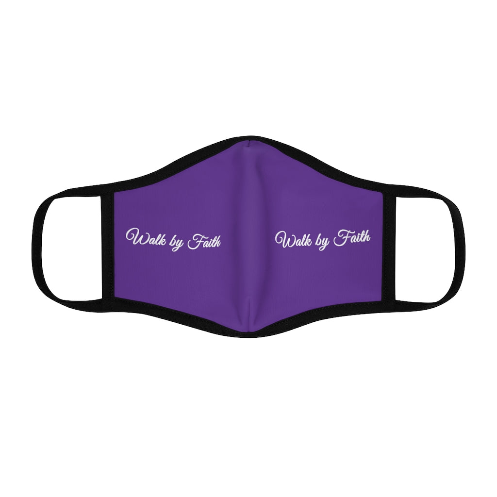 Walk By Faith Fitted Polyester Face Mask