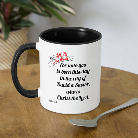 JOY Contrast Coffee Mug - white/black
