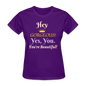 Hey Gorgeous Women's T-Shirt - purple