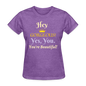 Hey Gorgeous Women's T-Shirt - purple heather