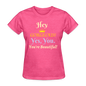Hey Gorgeous Women's T-Shirt - heather pink