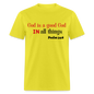 Good God Unisex Classic T-Shirt - yellow