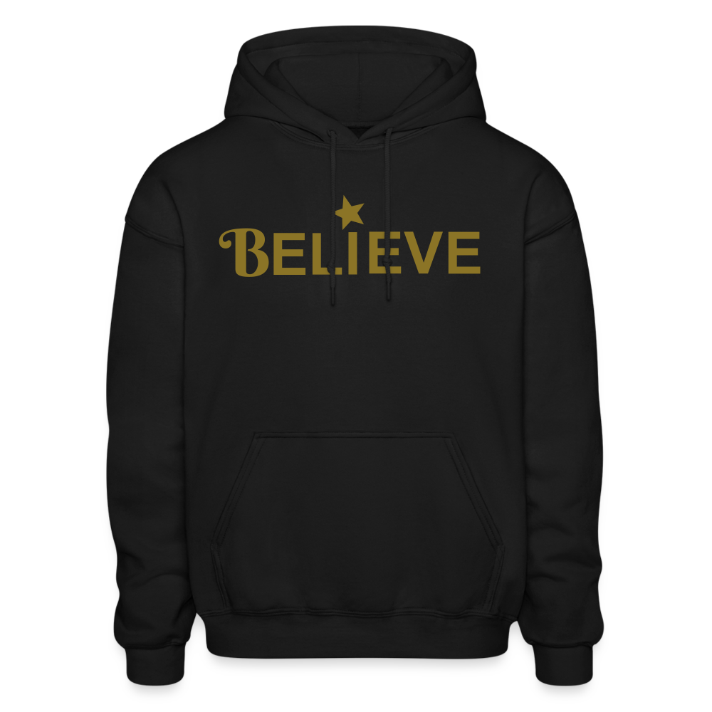 Believe Gildan Heavy Blend Adult Hoodie - black