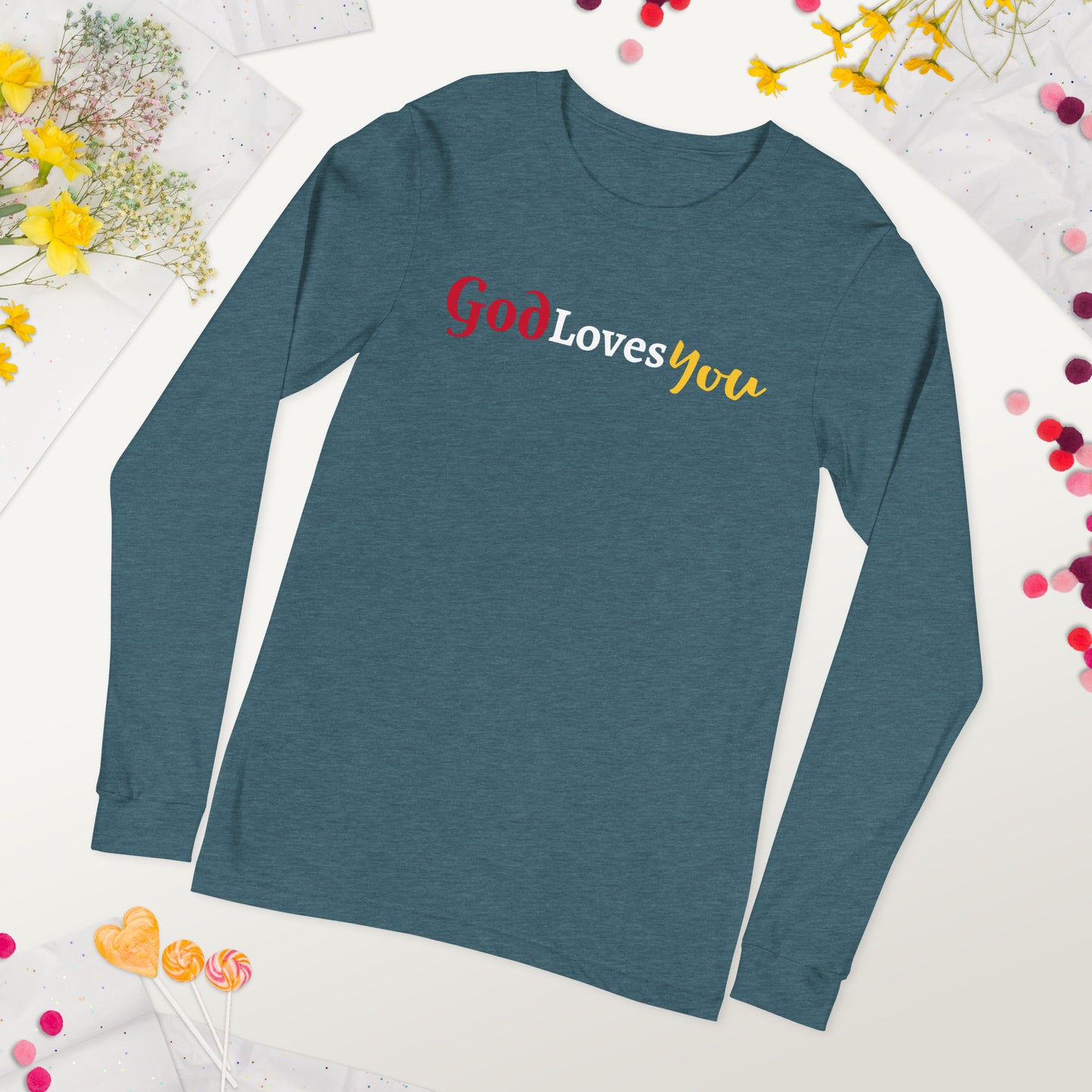 God Loves You Unisex Long Sleeve Tee