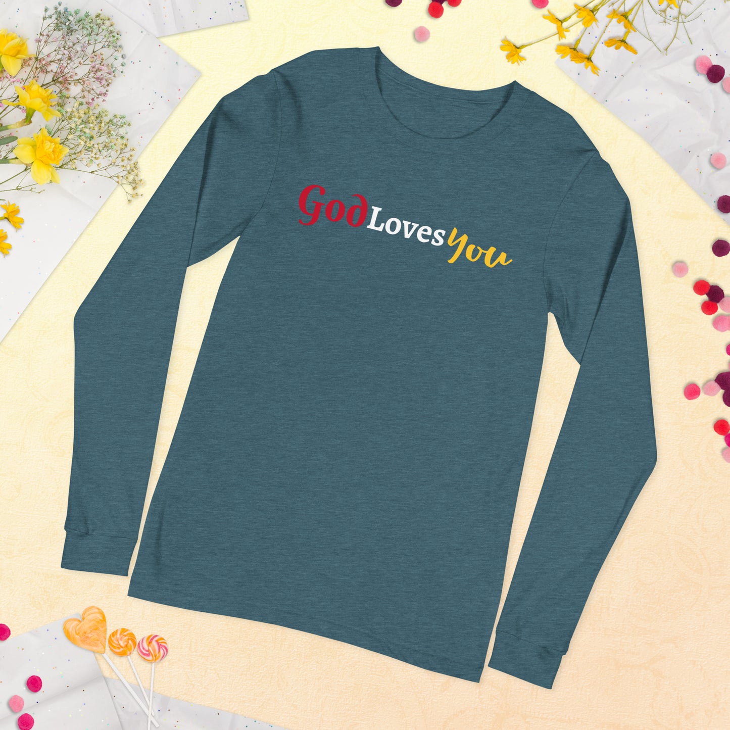 God Loves You Unisex Long Sleeve Tee