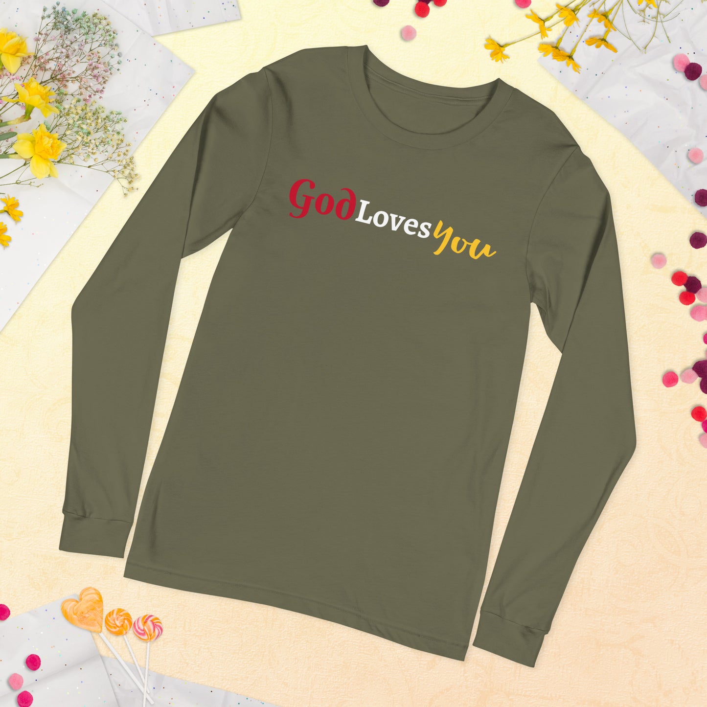 God Loves You Unisex Long Sleeve Tee