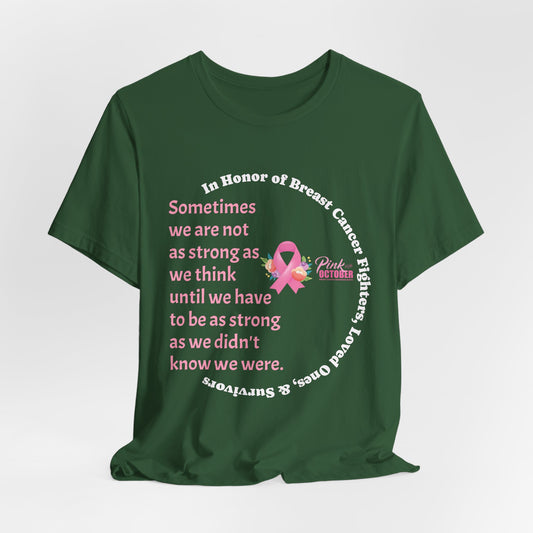 Breast Cancer Unisex Jersey Short Sleeve Tee