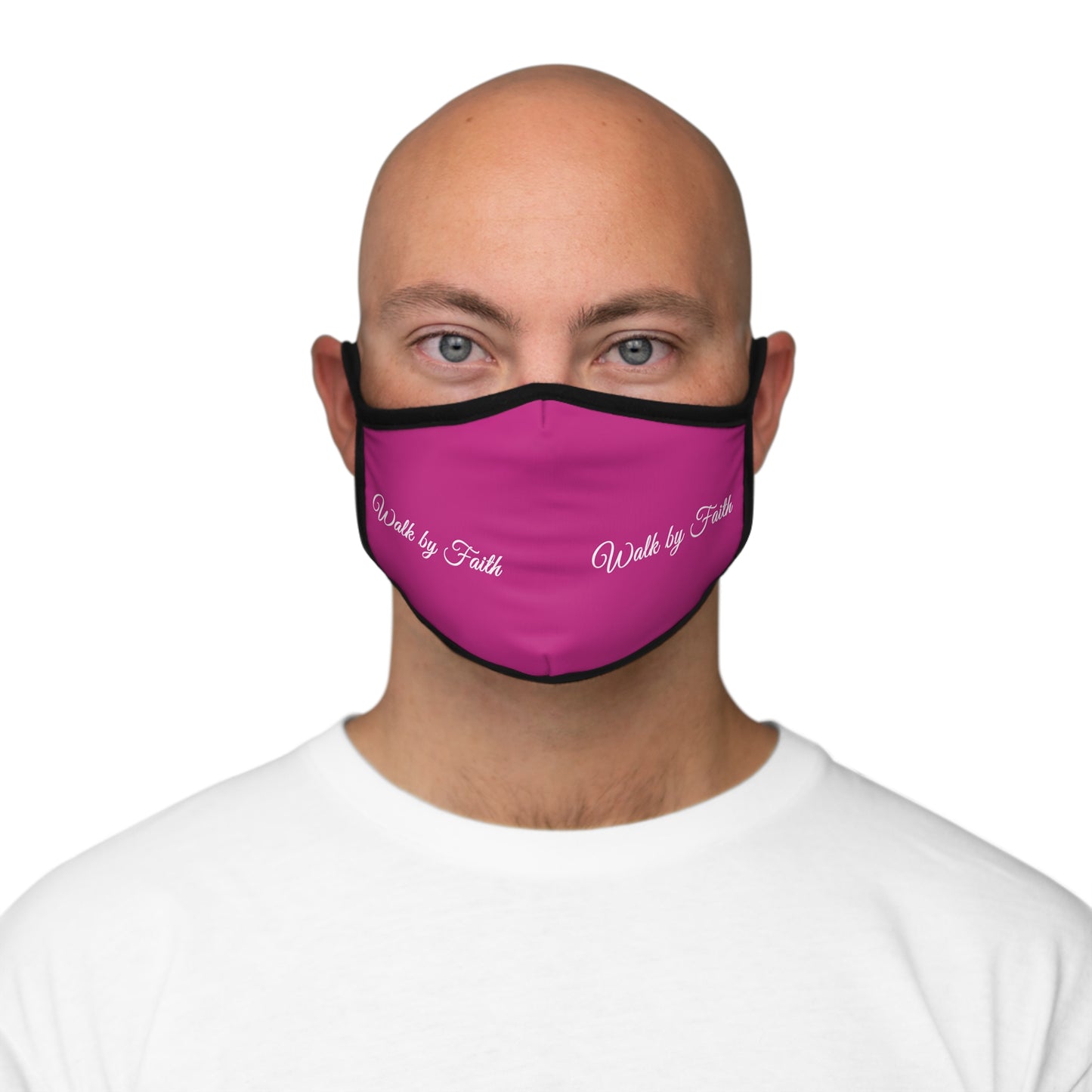 Walk By Faith Fitted Polyester Face Mask