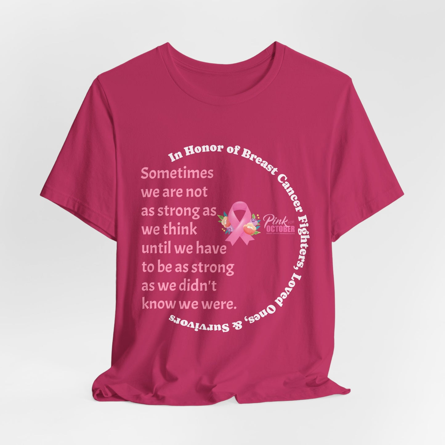 Breast Cancer Unisex Jersey Short Sleeve Tee
