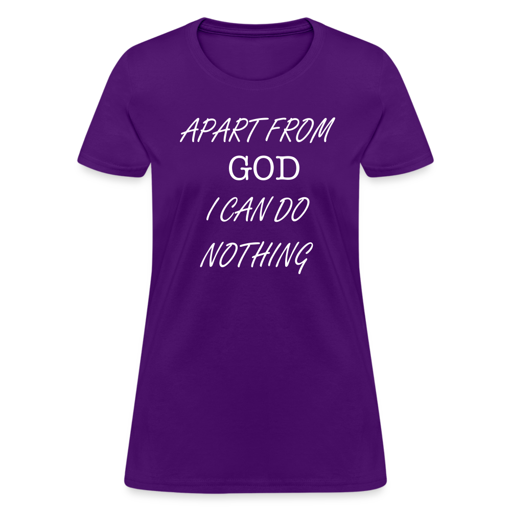 Apart From God Women's T-Shirt - purple