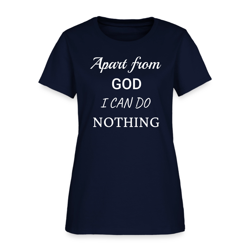 Apart From God Women's T-Shirt - navy