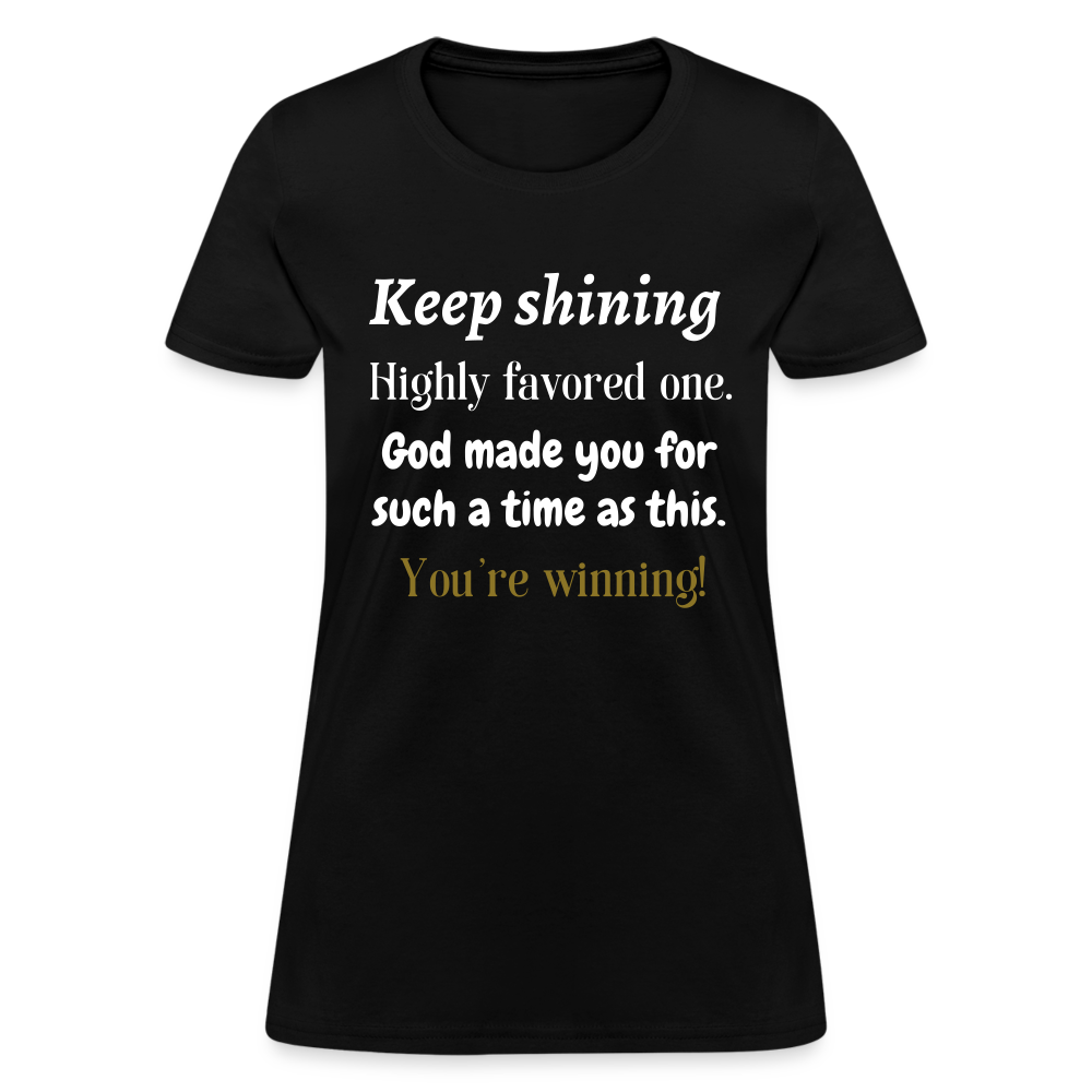 Keep Shining Women's T-Shirt - black