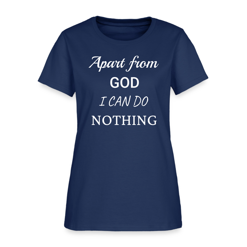 Apart From God Women's T-Shirt -  blue dusk