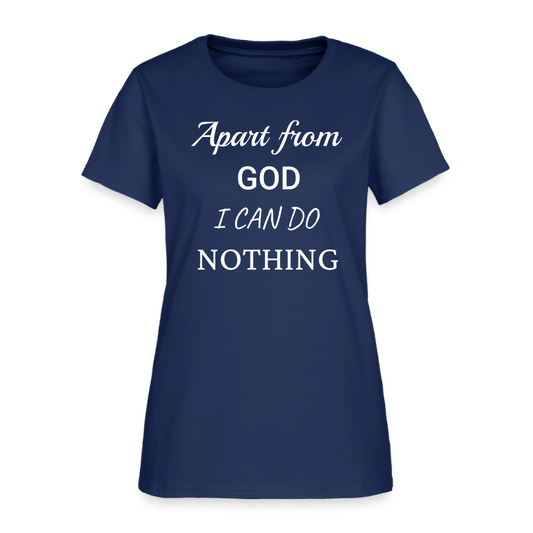 Apart From God Women's T-Shirt -  blue dusk