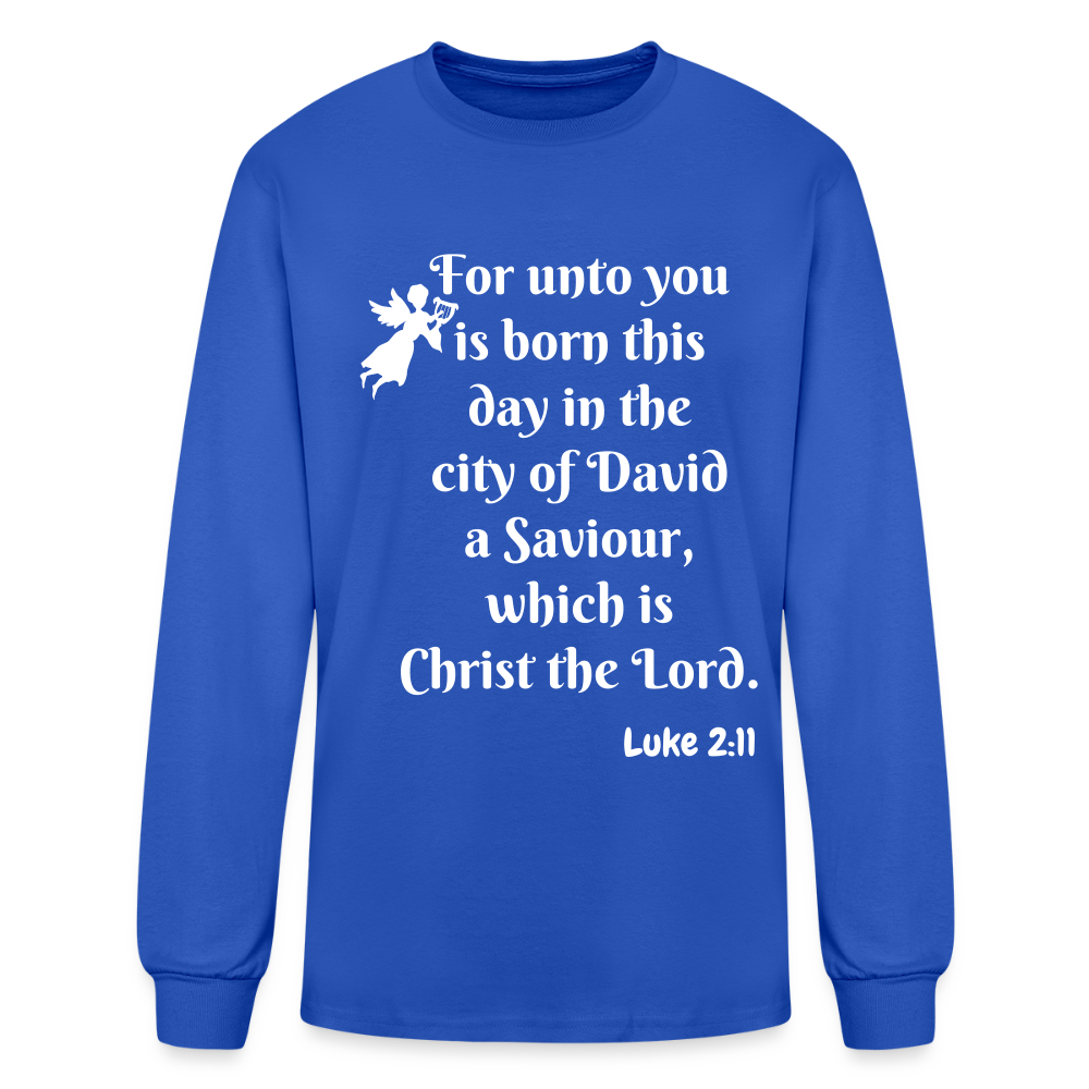 A Saviour Men's Premium Long Sleeve T-Shirt - royal blue