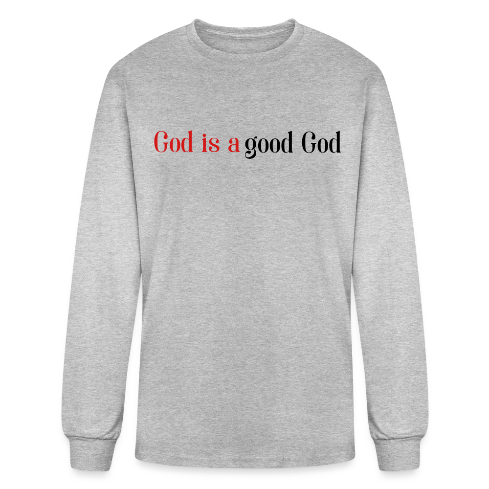 Good God Men's Long Sleeve T-Shirt - heather gray