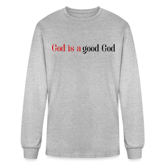 Good God Men's Long Sleeve T-Shirt - heather gray