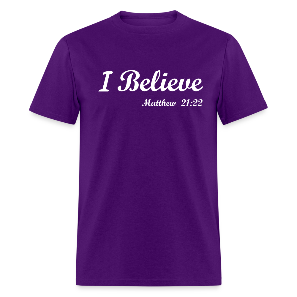 I Believe Unisex Classic T-Shirt - purple