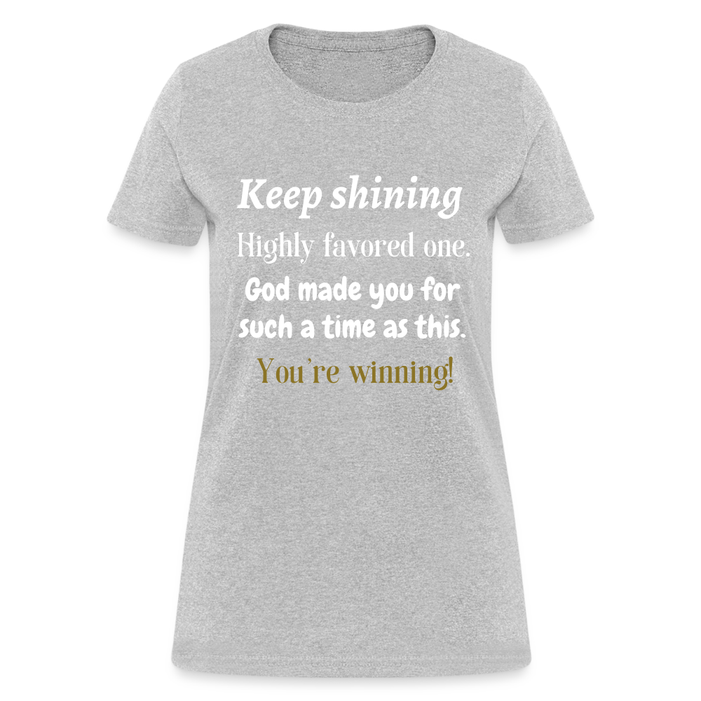 Keep Shining Women's T-Shirt - heather gray