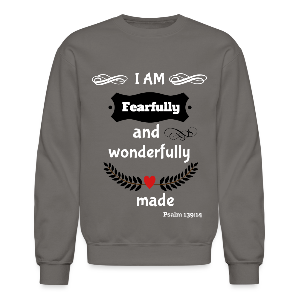 Fearfully Wonderfully Made Unisex Sweatshirt - asphalt gray