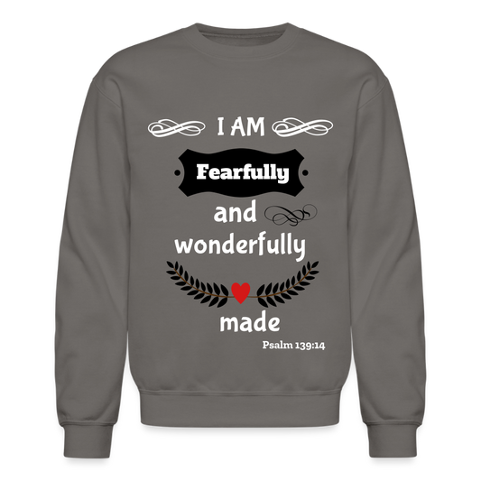 Fearfully Wonderfully Made Unisex Sweatshirt - asphalt gray